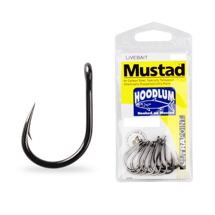 Mustad Hoodlum Live Bait Hooks Pre Pack