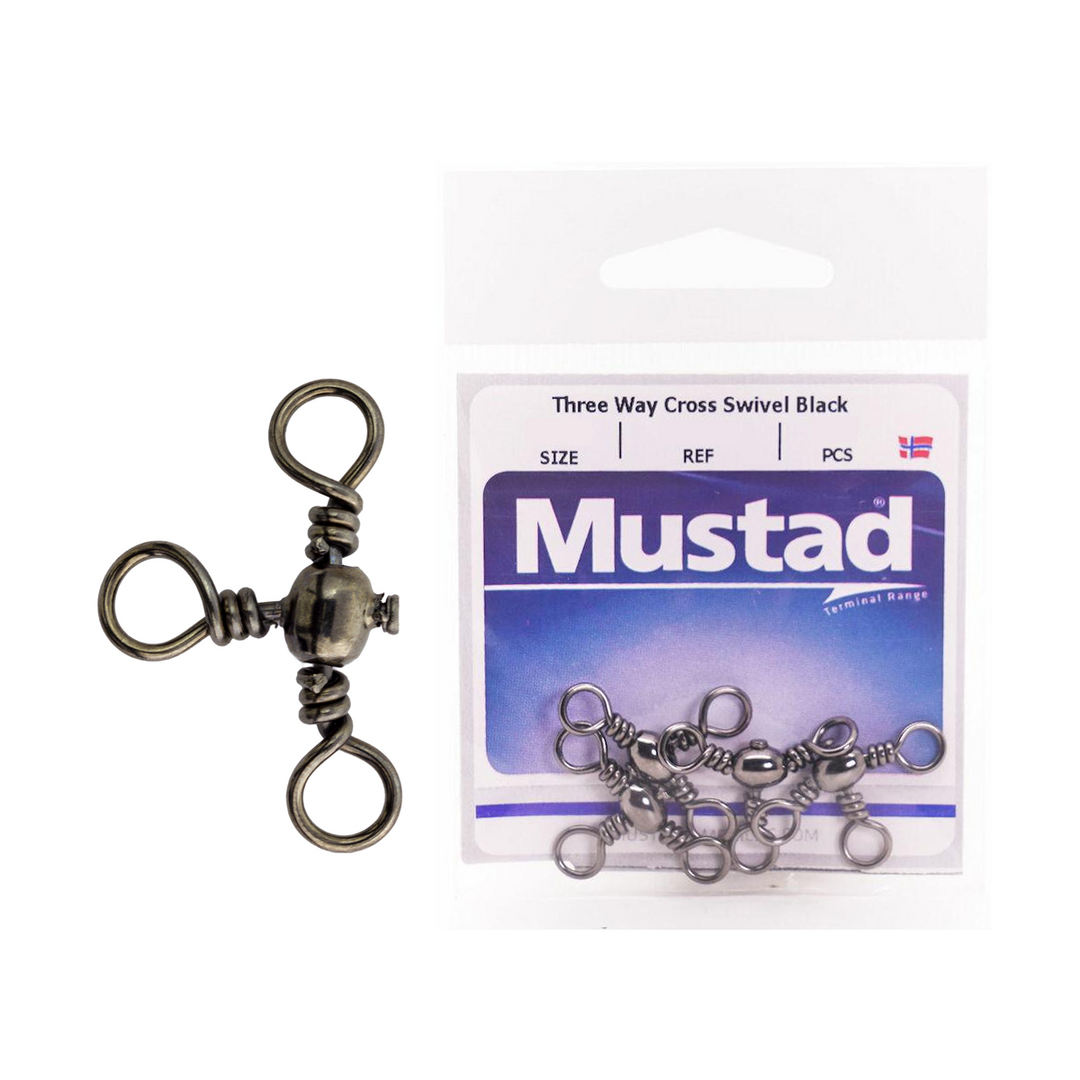 Mustad Barrel 3 Way Cross Swivel