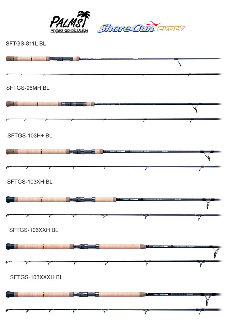 Palms 21 Shore Gun Evolv Blue Runner Jigging Rod