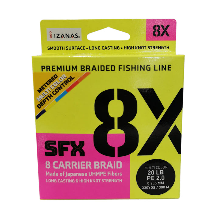 Sufix SFX 8X Braid Multicolour 300m