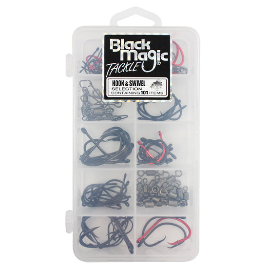 Black Magic Hook Swivel Selection Box