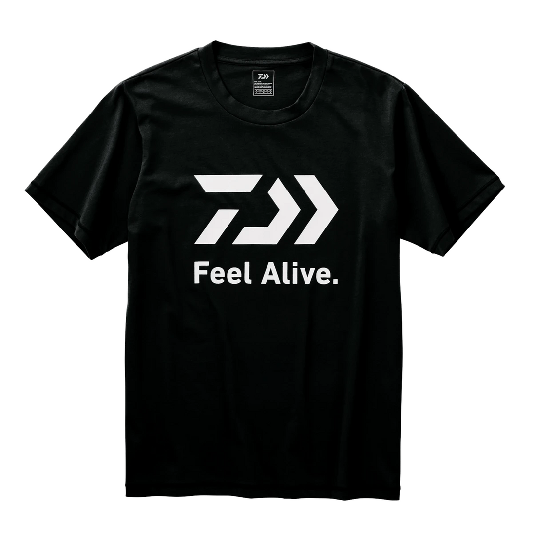 Daiwa FEEL ALIVE Short Sleeve T Shirt - Black
