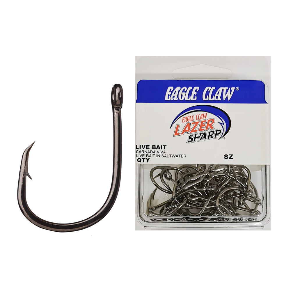 Eagle Claw Lazer Sharp Live Bait Hook (Box)