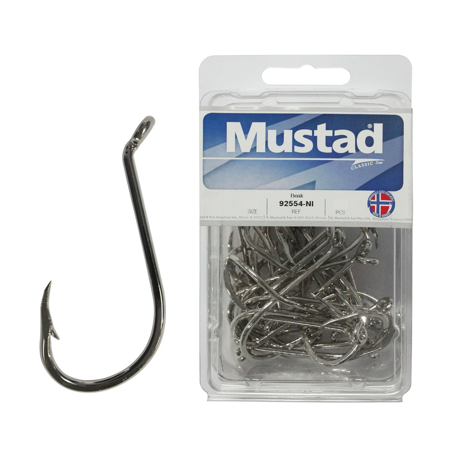 Mustad 92554 Nickle Beak Hooks – Anglerpower Fishing Tackle Mustad 92554 Nickle Beak Hooks – Anglerpower Fishing Tackle