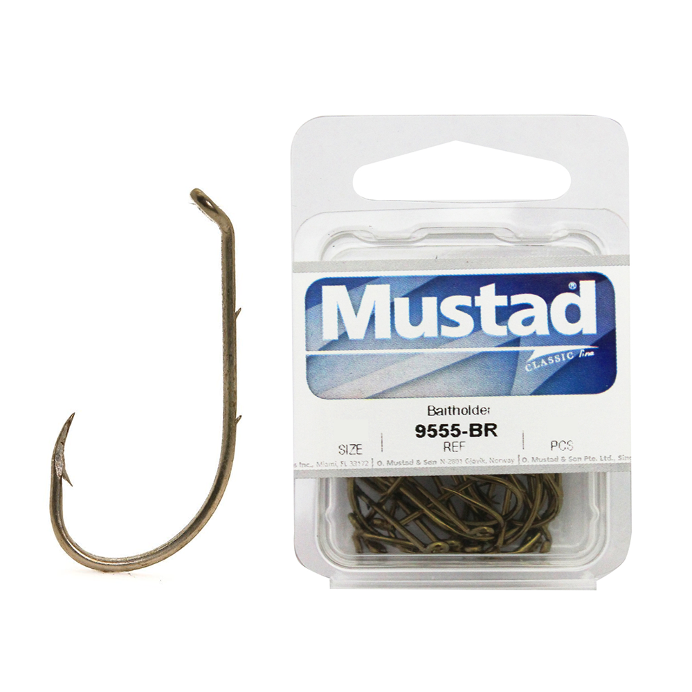 Mustad 9555 Bronze Baitholder Hooks