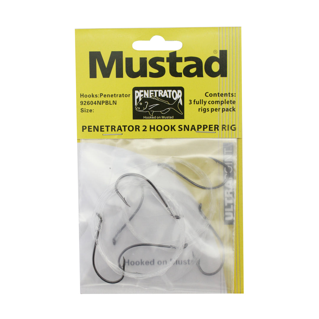 Mustad Penetrator 2 Hook Snapper Rig