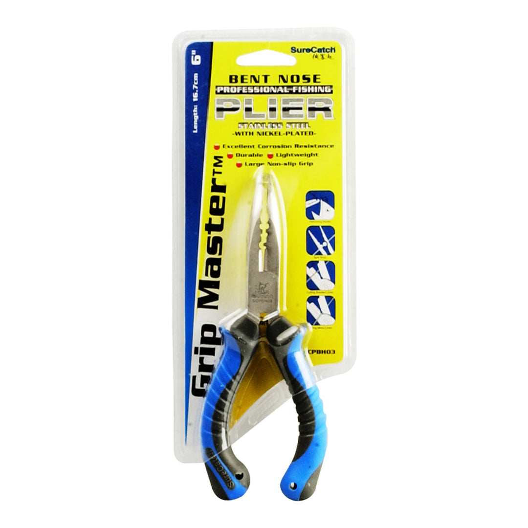 SureCatch Bent Nose Stainless Steel Plier – Anglerpower Fishing Tackle