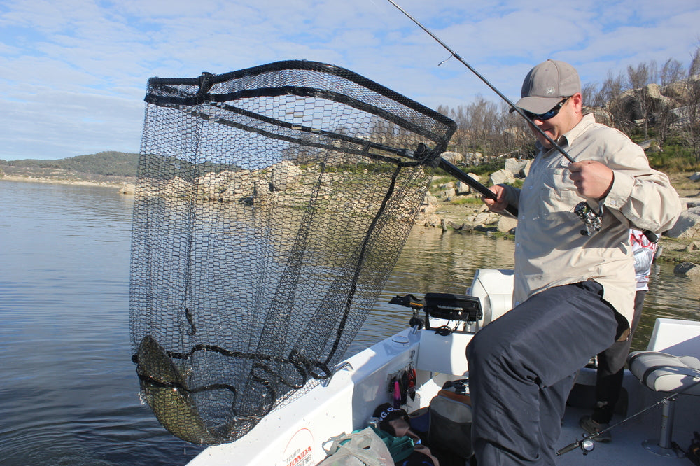 Wilson Large Folding Landing Net With Telescopic Handle – Anglerpower  Fishing Tackle