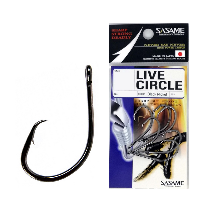 Sasame Live Circle Hook Black F-301