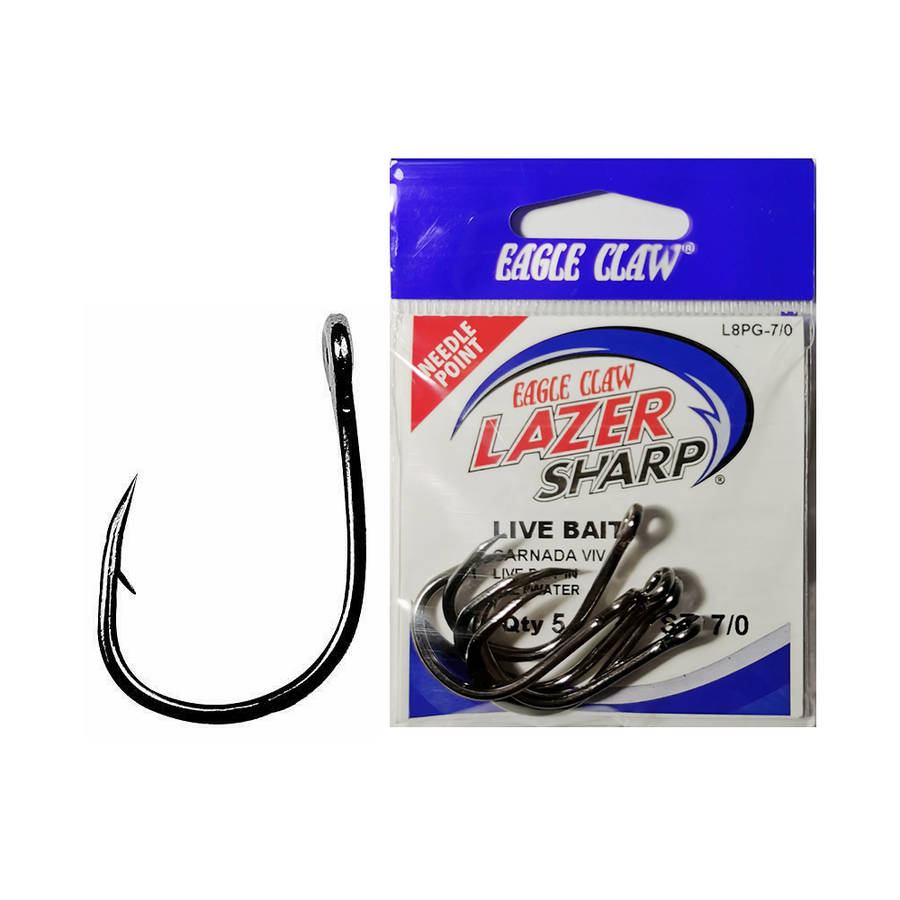 HOT Fishing Hook Eagle Claw Lazer Sharp Eagle Claw Lazer