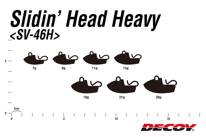 DECOY Slidin' Head Heavy SV-46H Jighead