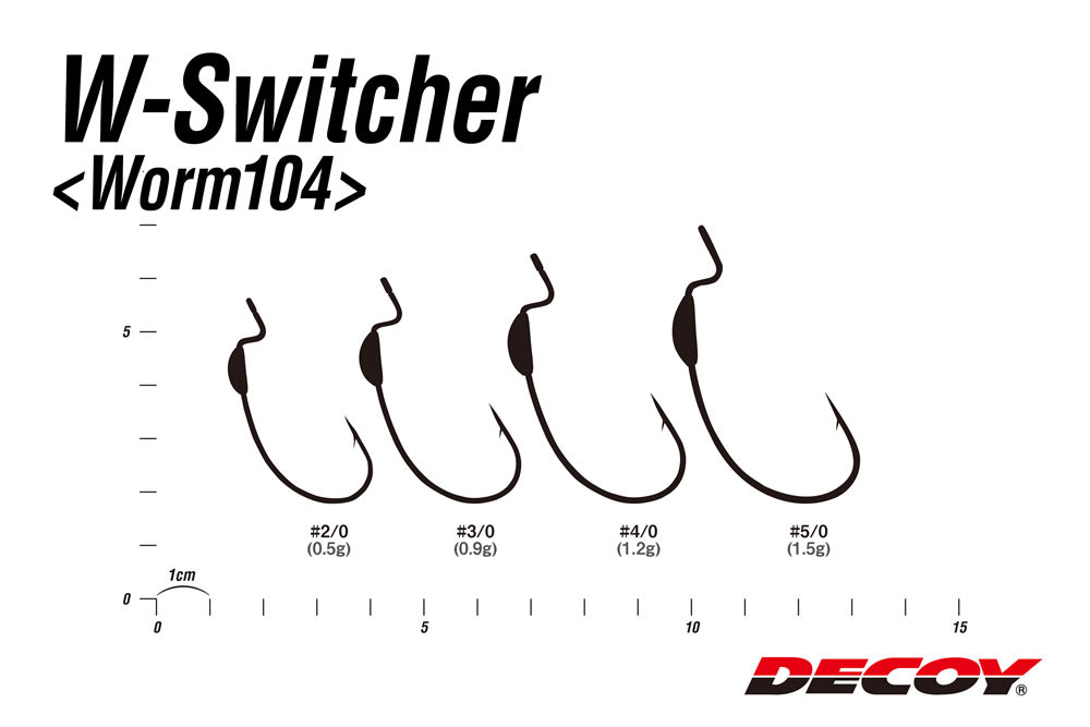 DECOY W-Switcher Worm 104 Hooks