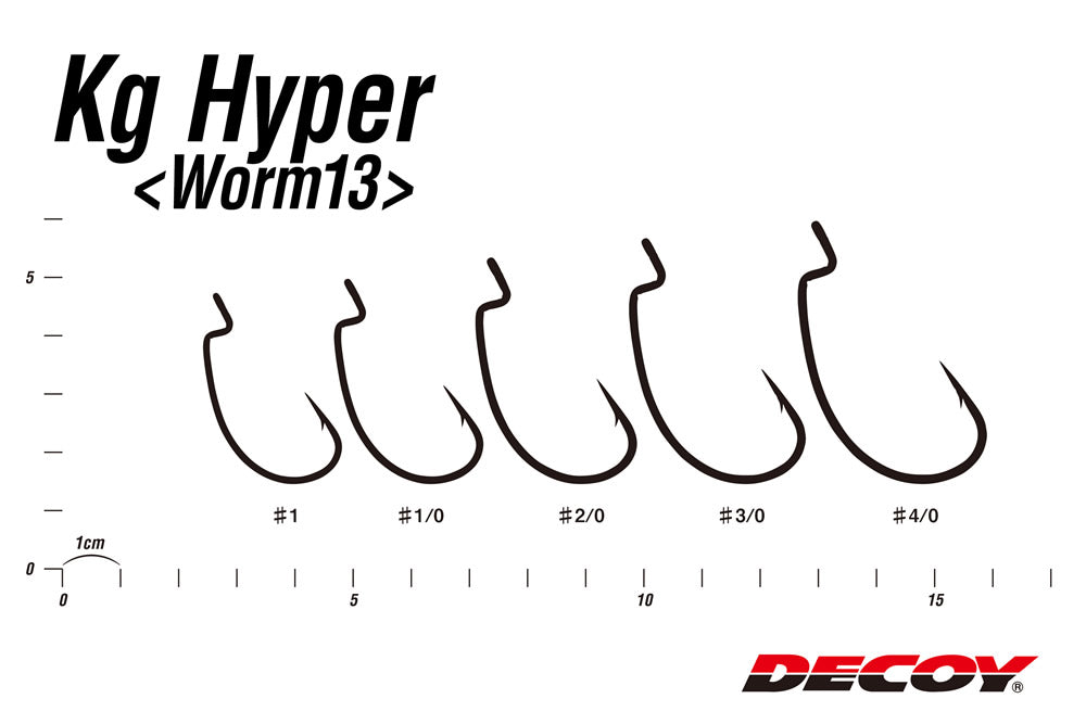 DECOY KG Hyper Worm 13 Hooks