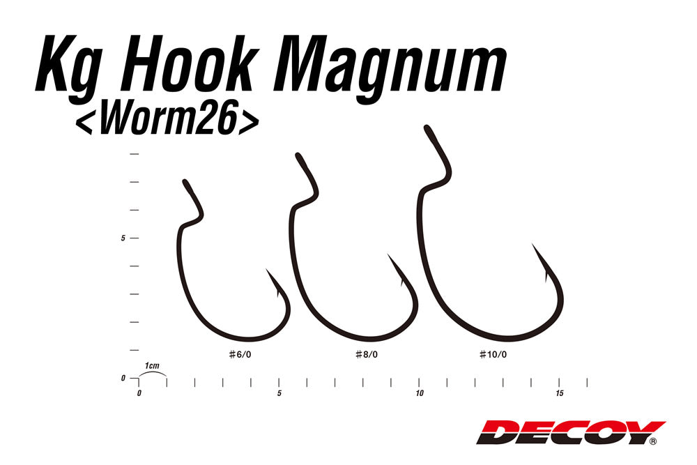 DECOY KG Monster Offset Magnum Worm 26 Hooks
